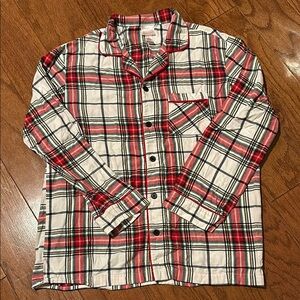 Target Wondershop Red Plaid Button-Up pajama set
